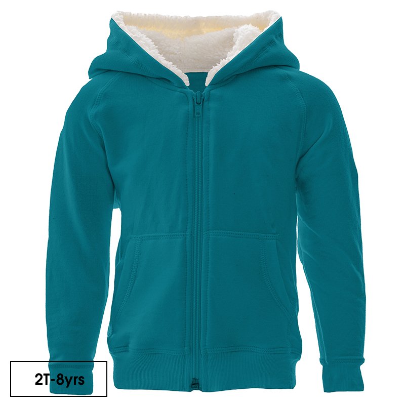 solid sherpa zip up jacket