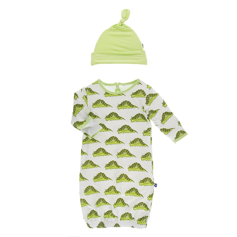 Natural KicKee Pants Layette Gown