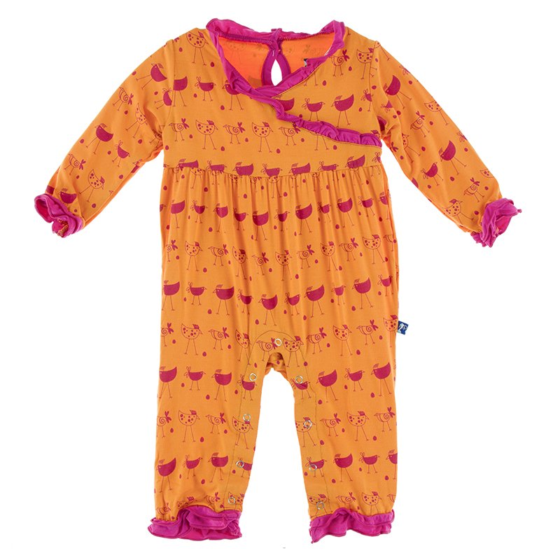 long sleeve ruffle romper