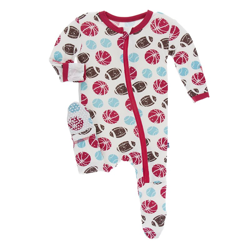 Kicky Pants Footie Naturel