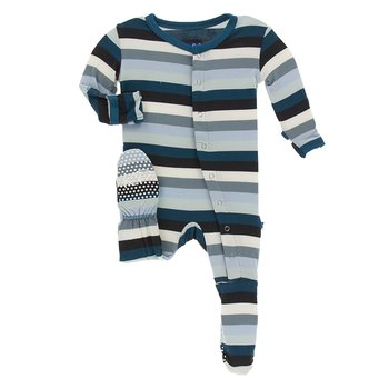 Kickee Pants Baby Girls Print Footie Prd-kpf175-gfw