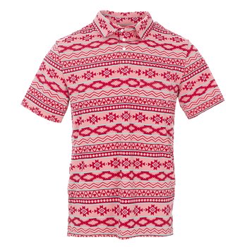 KicKee Menswear Solid Short Sleeve Performance Jersey Polo Glacier - XL