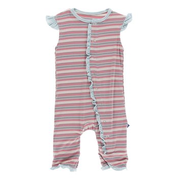 Mri-le2 Baby Girl Short Sleeve Organic Bodysuit Leave ME Alone Elephant Baby Rompers